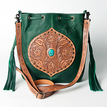 American Darling Crossbody Hand Tooled Genuine Leather Women Bag Western Handbag Purse